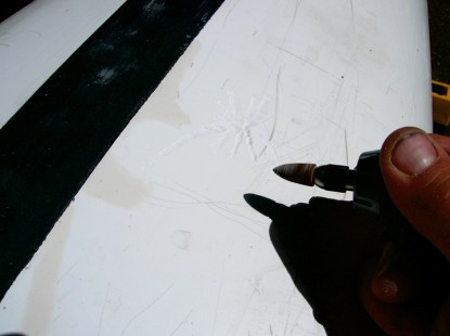 Prepping Spiderweb Cracks