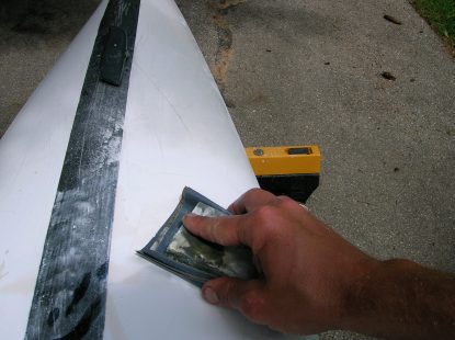 Sanding with 220 Grit